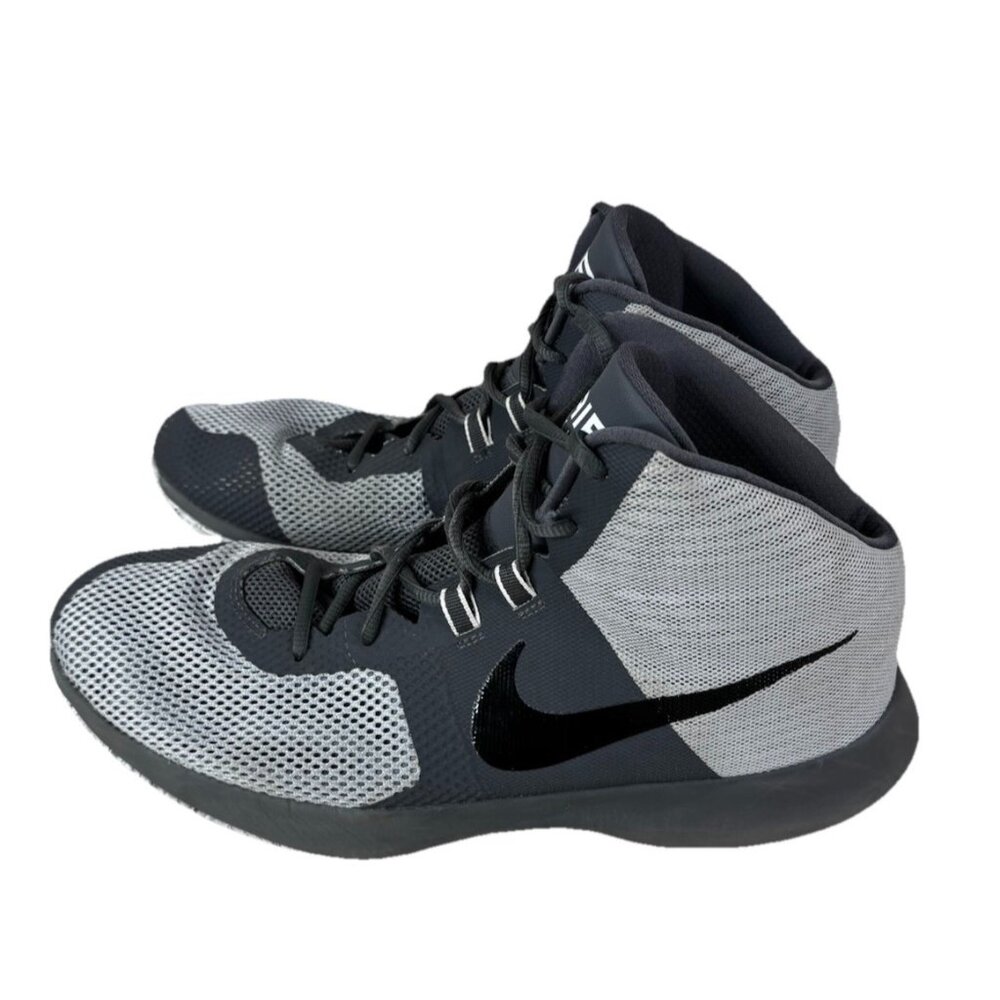 Nike Mens Sz 13 Air Precision 898455-004 Gray Basketball Shoes EUC